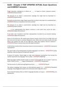 ELED - Chapter 5 TEST UPDATED ACTUAL Exam Questions and CORRECT Answers