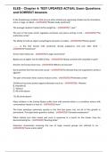 ELED - Chapter 4&colon; TEST UPDATED ACTUAL Exam Questions and CORRECT Answers
