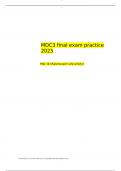 MDC3 final exam practice 2025  Mdc III &lpar;Rasmussen University&rpar;