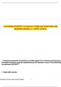 CALIFORNIA PROPERTY & CASUALTY EXAM 2025 QUESTIONS AND ANSWERS GRADED A&plus; LATEST UPDATE&period;