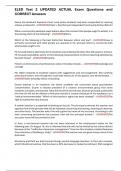 ELED Test 2 UPDATED ACTUAL Exam Questions and CORRECT Answers