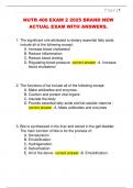 NUTR 400 EXAM 2 2025 BRAND NEW  ACTUAL EXAM WITH ANSWERS&period;