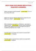 OECP EXAM 2025 BRAND NEW ACTUAL  EXAM WITH ANSWERS&period;