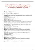 Test Bank&colon; WGU D116 Advanced Pharmacology OA Exam 2025 &ndash; Versions 1&comma; 2 & 3 &vert;Fully Updated Questions with Verified Answers & Rationales &vert; A&plus; Certified