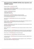 CHT Exam Review UPDATED ACTUAL Exam Questions and CORRECT Answers