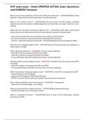 CHT exam prep &ndash; Hand UPDATED ACTUAL Exam Questions and CORRECT Answers