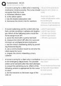 NCLEX-RN & NCLEX-PN Fundamentals &sol; Score 100&percnt; &sol; 2025 Update &sol; NCLEX Fundamentals Nursing Practice Questions & Study Guide