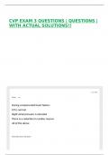CVP EXAM 3 QUESTIONS &vert; QUESTIONS &vert; WITH ACTUAL SOLUTIONS&excl;&excl;
