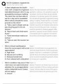 NCLEX-RN & NCLEX-PN Appendicitis &sol; Score 100&percnt; &sol; 2025 Update &sol; NCLEX Appendicitis Nursing Questions & Study Guide