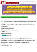 Study Bundle for Pearson Vue Property Insurance with 4 Practice Exams&colon; 260 Practice Questions &lpar;Latest 2025 &sol; 2026&rpar;&colon; Most Comprehensive Qs & Ans - Everything you need to Succeed