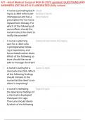 ATI - Adult Medical Surgical NGN B &lpar;2025 updated&rpar; QUESTIONS AND ANSWERS &lpar;DETAILED & ELABORATED&rpar; fully solved