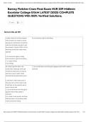 Barney Fletcher Cram Final Exam NUR 209 Midterm Excelsior College EXAM LATEST &lpar;2025&rpar; COMPLETE QUESTIONS With 100&percnt; Verified Solutions&comma;