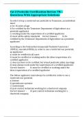 Cat 3 Pesticide Certification Review TN &ndash; Questions With Appropriate Solutions
