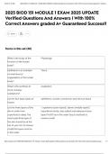 2025 BIOD 151 MODULE 1 EXAM 2025 UPDATE Verified Questions And Answers &vert; With 100&percnt; Correct Answers graded A&plus; Guaranteed Success&excl;&excl;