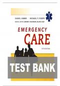 Test Bank for Emergency Care 14th Edition by Daniel Limmer&comma; Michael F&period; O'Keefe and Edward T&period; Dickinson&comma; A&plus; guide &vert; All Chapters Covered