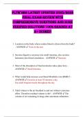 PLTW HBS LATEST UPDSTED 2025&sol;2026 FinAL ExAm REviEW WiTH ComPREHEnSivE QUESTionS AnD SURE vERiFiED SoLUTionS 100&percnt; GRADED AT A&plus; SCoRE&excl;&excl; 