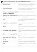 D426 Data Management - Foundations Pre-Assessment