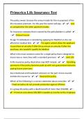 Primerica Life Insurance Test Ultimate Exam Questions & Winning Answers