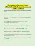 Fire Apparatus Operator&colon; Pumper  UPDATED  ACTUAL Exam Questions and  CORRECT Answers 