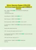 Driver&sol; Operator Pumper UPDATED  ACTUAL Exam Questions and CORRECT  Answers 
