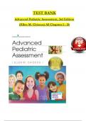 Advanced pediatric assessment 3rd edition chiocca test bank