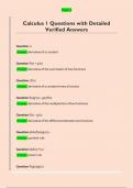  Calculus Questions with Detailed Verified Answers