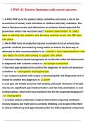 CPNP-AC Review Questions with correct answers