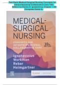 Medical‑Surgical Nursing Concepts for Interprofessional Collaborative Care &lpar;Ignatavicius&comma; 10th Edition&comma; 2024&rpar; &ndash; Complete Test Bank Chapters 1&ndash;69