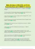 Bible 104 Quiz 4 UPDATED  ACTUAL  Exam Questions and CORRECT Answers 