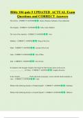 Bible 104 quiz 5 UPDATED  ACTUAL Exam  Questions and CORRECT Answers