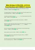 Bible 104 Quiz 2 UPDATED   ACTUAL  Exam Questions and CORRECT Answers 
