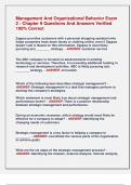 Management And Organizational Behavior Exam  2 &colon; Chapter 9 Questions And Answers Verified  100&percnt; Correct