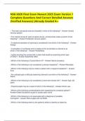 NSG 6020 Final Exam Newest 2025 Exam Version 1 Complete Questions And Correct Detailed Answers &lpar;Verified Answers&rpar; &vert;Already Graded A&plus;