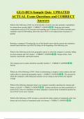 GLO-BUS-Sample Quiz  UPDATED    ACTUAL Exam Questions and CORRECT  Answers 