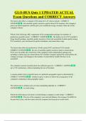 GLO-BUS Quiz 1 UPDATED ACTUAL  Exam Questions and CORRECT Answers