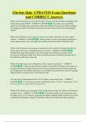 Glo-bus Quiz  UPDATED Exam Questions  and CORRECT Answers 