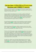 Glo-bus Quiz 2 UPDATED ACTUAL Exam  Questions and CORRECT Answers