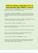 CPDT-KA Ethology UPDATED ACTUAL   Exam Questions and CORRECT Answers