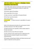 APUSH AMSCO Chapter 1 Multiple Choice Questions And Answers&period;docx