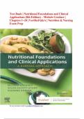 TEST BANK For Nutritional Foundations and Clinical Applications A Nursing Approach&comma; 8th Edition By Michele Grodner&semi; Chapter 1 - 20 Complete n&lowbar;compressed &lpar;1&rpar;&period;pdf