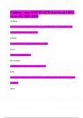 Culinary Arts NOCTI-ACF&vert; Answered 100&percnt; correctly 2025-2026