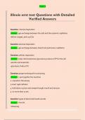 illinois emt test Questions with Detailed  Verified Answers