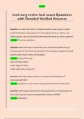 med surg evolve hesi exam Questions  with Detailed Verified Answers 