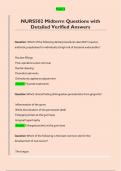 NURS 502 Exam  Questions with Detailed Verified Answers