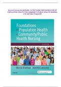 Harvard University NURSING 10 TEST BANK FOR FOUNDATION OF POPULATION HEALTH FOR COMMUNITY&sol;PUBLIC HEALTH NURSING 5TH EDITION STANHOPE