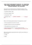 HSPA CRCST EXAM NEWEST EXAM 2025 &vert; ALL QUESTIONS AND CORRECT ANSWERS &vert; GRADED A&plus; &vert; LATEST EXAM &vert; VERIFIED ANSWERS &vert; JUST RELEASED