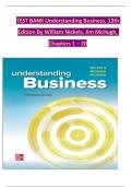 TEST BANK Understanding Business&comma; 13th  Edition By William Nickels&comma; Jim McHugh&comma;  Chapters 1 &ndash; 20  TABLE OF CONTENTS   CHAPTER 1&colon; Taking Risks and Making Profits within the Dynamic Business Environment  CHAPTER 2&colon; Understanding Economics and How It Affects
