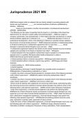 Jurisprudence 2021 MN NEWEST 2025&sol;2026 ACTUAL EXAM COMPLETE QUESTIONS AND CORRECT DETAILED ANSWERS &lpar;VERIFIED ANSWERS&rpar; &vert;ALREADY GRADED A&plus;&vert;&vert;BRAND NEW&excl;&excl;