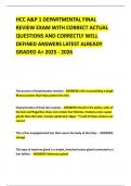 HCC A&P 1 DEPARTMENTAL FINAL REVIEW EXAM WITH CORRECT ACTUAL QUESTIONS AND CORRECTLY WELL DEFINED ANSWERS LATEST ALREADY GRADED A&plus; 2025 - 2026