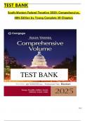 TEST BANK  South-Western Federal Taxation 2025&colon; Comprehensive&comma;   48th Edition by Young Complete 30 Chapters  TEST BANK  &sol;&sol;&sol; Chapter 1&colon; An Introduction to Taxation and Understanding the Federal Tax Law   Chapter 2&colon; Working with the Tax Law   Chapter 3&colon; Tax
